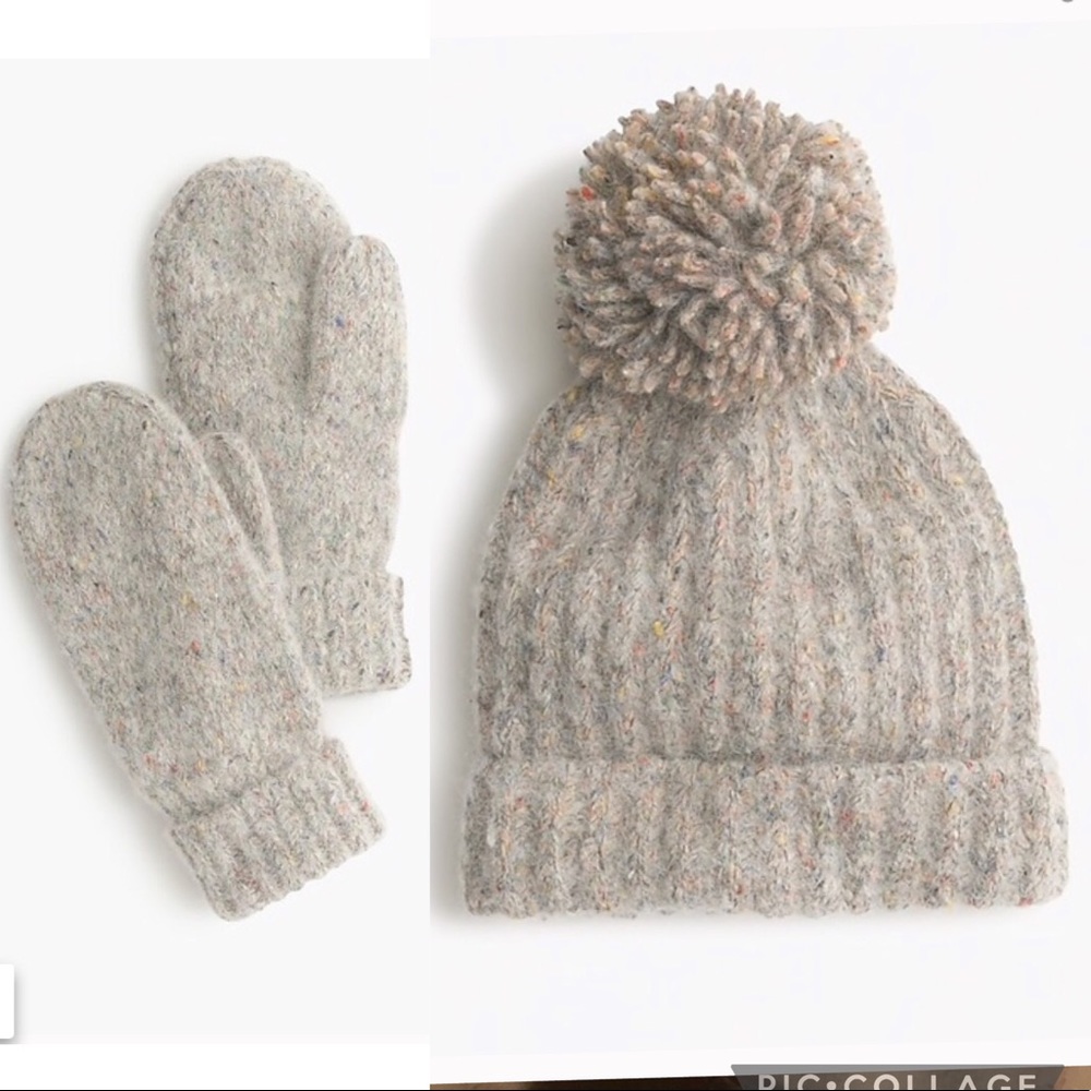 JCrew Mittens & Hat - Knitted